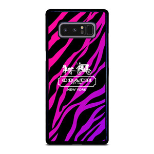COACH NEW YORK BLACK VIOLET Samsung Galaxy Note 8 Case Cover