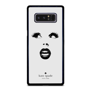 KATE SPADE BLACK WHITE FACE Samsung Galaxy Note 8 Case Cover KATE SPADE BLACK WHITE FACE Samsung Galaxy Note 8 Case Cover