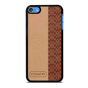 COACH NEW YORK BROWN LEATHER iPod Touch 7 Case