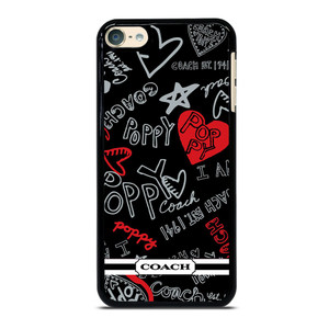 COACH NEW YORK POPPY BLACK iPod Touch 6 Case COACH NEW YORK POPPY BLACK iPod Touch 6 Case