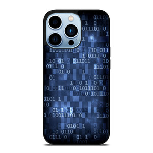 BLUE STYLISH BINARY CODE iPhone Case Cover