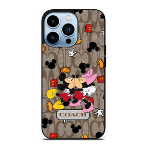 COACH MICKEY MINNIE MOUSE KISS iPhone Case Cover