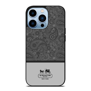 COACH NEW YORK GREY BATIK iPhone Case Cover COACH NEW YORK GREY BATIK iPhone Case Cover