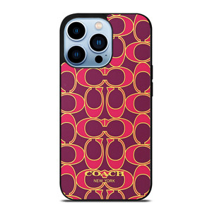 COACH NEW YORK PINK GOLD iPhone Case Cover