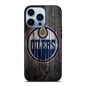 EDMONTON OILERS WOODEN LOGO iPhone Case Cover