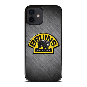 BOSTON BRUINS METAL LOGO iPhone 12 Mini Case Cover BOSTON BRUINS METAL LOGO iPhone 12 Mini Case Cover
