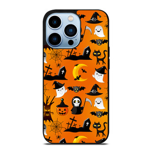 HAPPY HALLOWEEN CARTOON PATERN iPhone Case Cover HAPPY HALLOWEEN CARTOON PATERN iPhone Case Cover