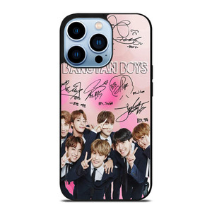 KPOP BTS LOVE PINK SIGNATURE iPhone Case Cover KPOP BTS LOVE PINK SIGNATURE iPhone Case Cover