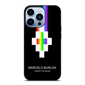MARCELO BURLON MILAN RAINBOW LOGO iPhone Case Cover MARCELO BURLON MILAN RAINBOW LOGO iPhone Case Cover