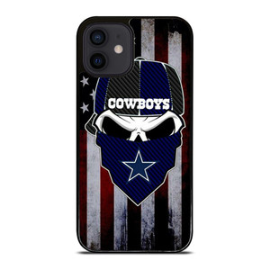 DALLAS COWBOYS SKULL USA FLAG iPhone 12 Mini Case Cover