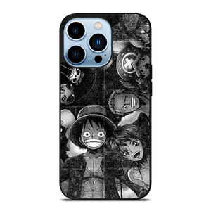 ONE PIECE BLACK WHITE GRUNGE ALL iPhone Case Cover