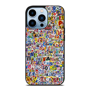 RETRO ALPHABET COLLAGE iPhone Case Cover