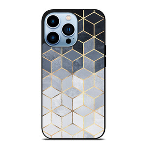 SOFT BLUE GRADIENT CUBES iPhone Case Cover SOFT BLUE GRADIENT CUBES iPhone Case Cover