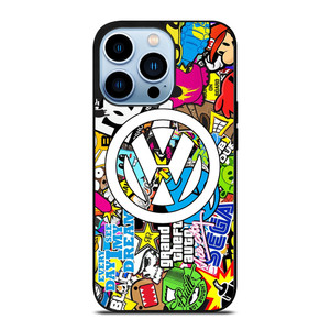 VW STICKER BOMB LOGO iPhone Case Cover VW STICKER BOMB LOGO iPhone Case Cover