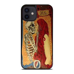 GRATEFUL DEAD KISSING SKELETON iPhone 12 Mini Case Cover