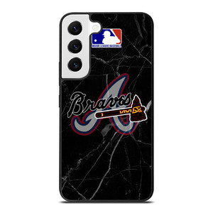 ATLANTA BRAVES BLACK MARBLE LOGO Samsung Galaxy Case Cover ATLANTA BRAVES BLACK MARBLE LOGO Samsung Galaxy Case Cover