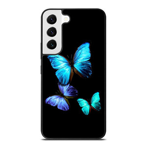 BLUE BUTTERFLY ART Samsung Galaxy Case Cover BLUE BUTTERFLY ART Samsung Galaxy Case Cover