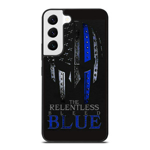 BLUE LINE POLICE WARRIOR SKULL Samsung Galaxy Case Cover BLUE LINE POLICE WARRIOR SKULL Samsung Galaxy Case Cover