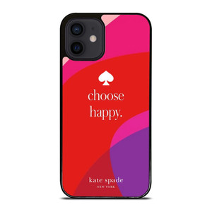KATE SPADE CHOOSE HAPPY iPhone 12 Mini Case Cover KATE SPADE CHOOSE HAPPY iPhone 12 Mini Case Cover