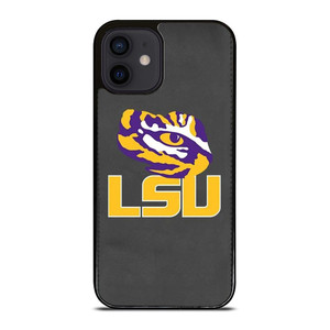 LSU TIGERS LEATHER LOGO iPhone 12 Mini Case Cover