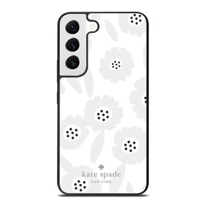 KATE SPADE GREY FLOWER Samsung Galaxy Case Cover