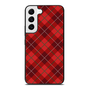 RED TARTAN CROSS PATTERN Samsung Galaxy Case Cover RED TARTAN CROSS PATTERN Samsung Galaxy Case Cover