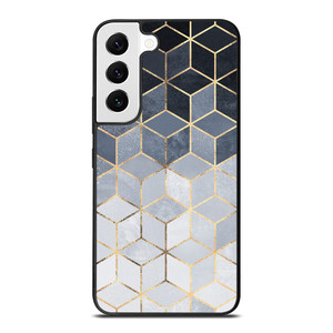 SOFT BLUE GRADIENT CUBES Samsung Galaxy Case Cover SOFT BLUE GRADIENT CUBES Samsung Galaxy Case Cover