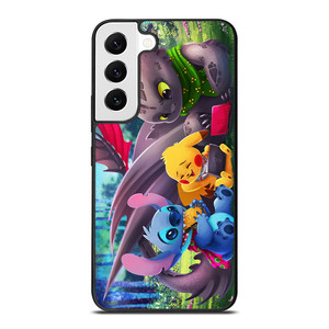 TOOTHLESS STITCH PIKACHU Samsung Galaxy Case Cover TOOTHLESS STITCH PIKACHU Samsung Galaxy Case Cover