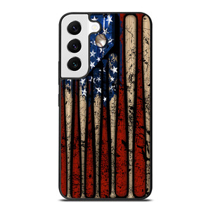 USA FLAG AMERICAN BASEBALL Samsung Galaxy Case Cover