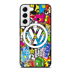 VW STICKER BOMB LOGO Samsung Galaxy Case Cover