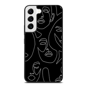 WOMAN FACE SKETCH PATTERN Samsung Galaxy Case Cover WOMAN FACE SKETCH PATTERN Samsung Galaxy Case Cover