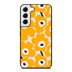 YELLOW RETRO FLORAL PATTERN Samsung Galaxy Case Cover