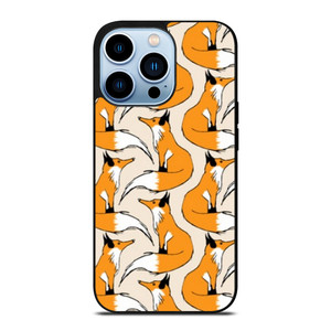 ORANGE FOX PATTERN iPhone 13 Pro Max Case Cover
