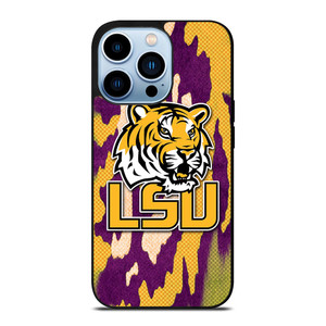 LSU TIGERS FOOTBALL HALFTONE iPhone 13 Pro Max Case Cover