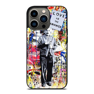 BANKSY EINSTEIN GRAFFITI iPhone 13 Pro Case Cover