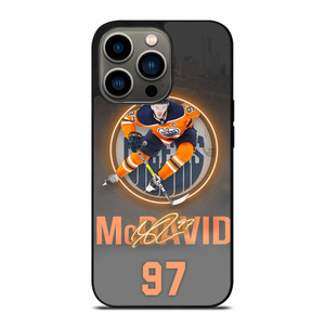 CONNOR MCDAVID EDMONTON OILERS PLAYER iPhone 13 Pro Case Cover