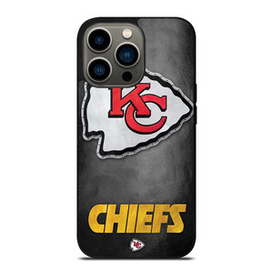 KANSAS CITY CHIEFS METAL LOGO iPhone 13 Pro Case Cover