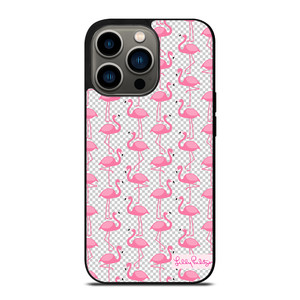 LILLY PULITZER FLAMINGO PATTERN iPhone 13 Pro Case Cover