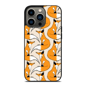 ORANGE FOX PATTERN iPhone 13 Pro Case Cover