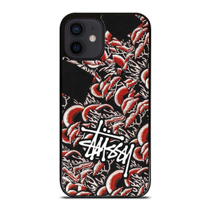 STUSSY CORAL PATTERN iPhone 12 Mini Case Cover