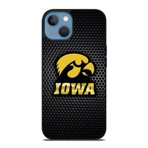 IOWA HAWKEYES METAL LOGO iPhone 13 Case Cover IOWA HAWKEYES METAL LOGO iPhone 13 Case Cover