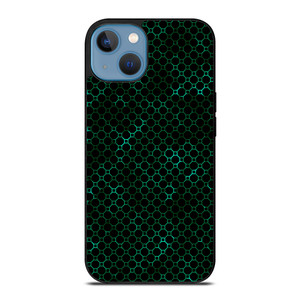 STYLISH HEXAGONAL GREEN PATTERN iPhone 13 Case Cover STYLISH HEXAGONAL GREEN PATTERN iPhone 13 Case Cover