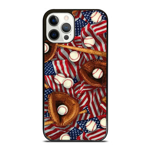 AMERICAN BASEBALL ABSTRACT iPhone 12 Pro Case Cover