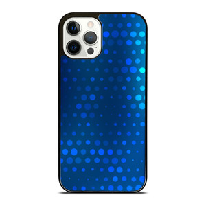 BLUE GRADIENT HALFTONE PATTERN iPhone 12 Pro Case Cover