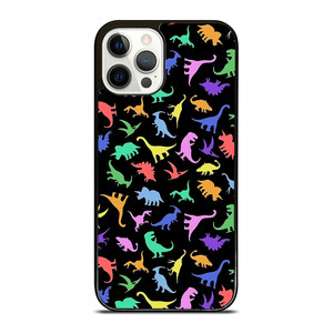 DINOSAUR COLORFUL PATTERN iPhone 12 Pro Case Cover