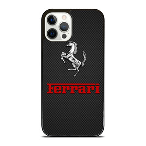 FERRARI HORSE CARBON LOGO iPhone 12 Pro Case Cover FERRARI HORSE CARBON LOGO iPhone 12 Pro Case Cover