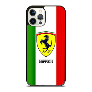 FERRARI ITALI FLAG LOGO iPhone 12 Pro Case Cover