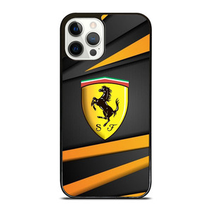 FERRARI SPORT CAR EMBLEM iPhone 12 Pro Case Cover