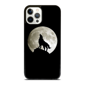 FULL MOON WOLF SILHOUETTE iPhone 12 Pro Case Cover FULL MOON WOLF SILHOUETTE iPhone 12 Pro Case Cover