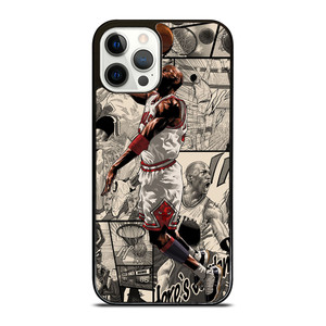 MICHAEL JORDAN COMIC ART iPhone 12 Pro Case Cover